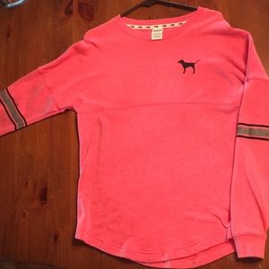 Pink top extra small but looks like small